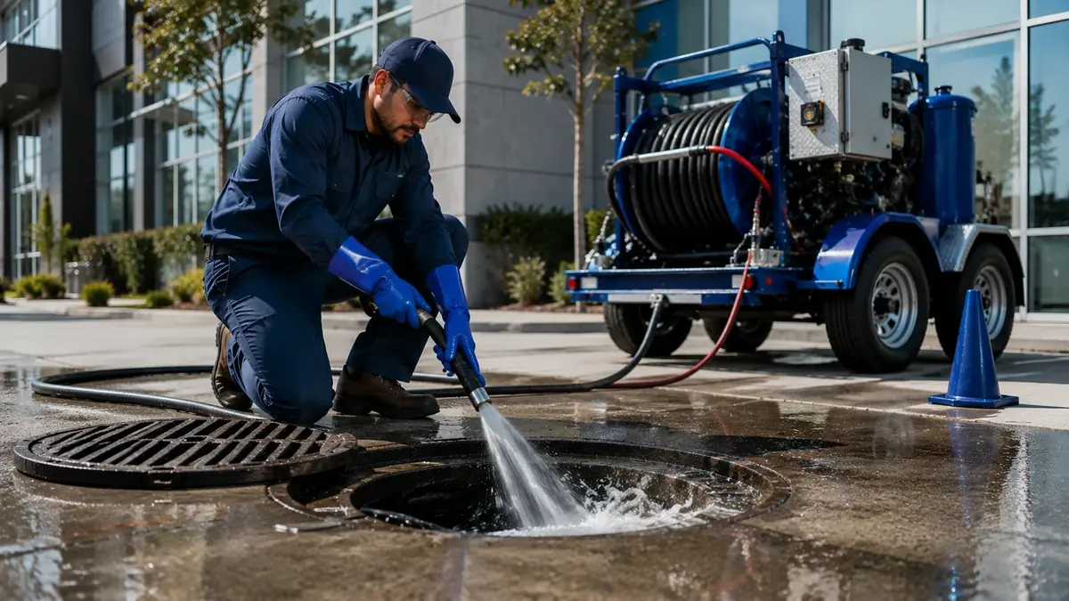 Commercial Hydro Jet Drain Cleaning in Portola Valley