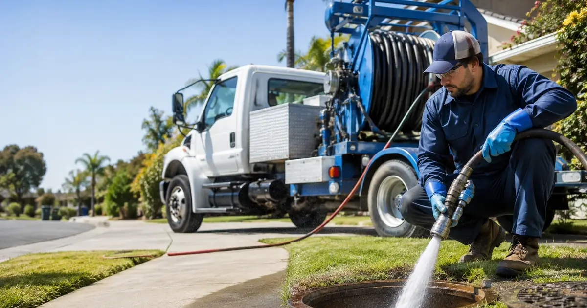 Hydro jet sewer cleaning Portola Valley