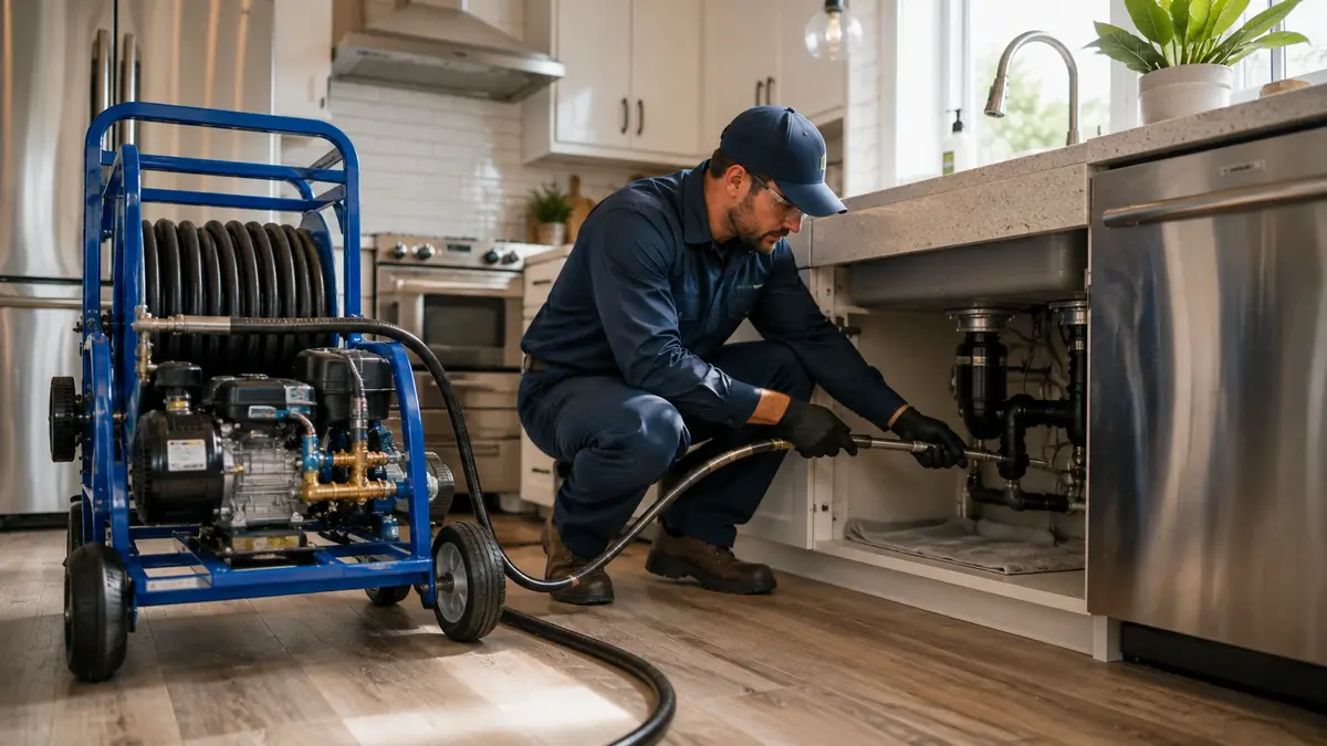 Kitchen Drain Hydro Jetting in Portola Valley