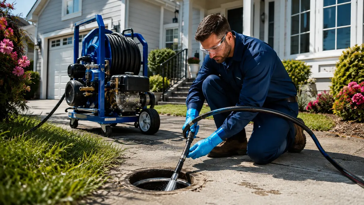 Residential Hydro Jet Drain Cleaning in Portola Valley